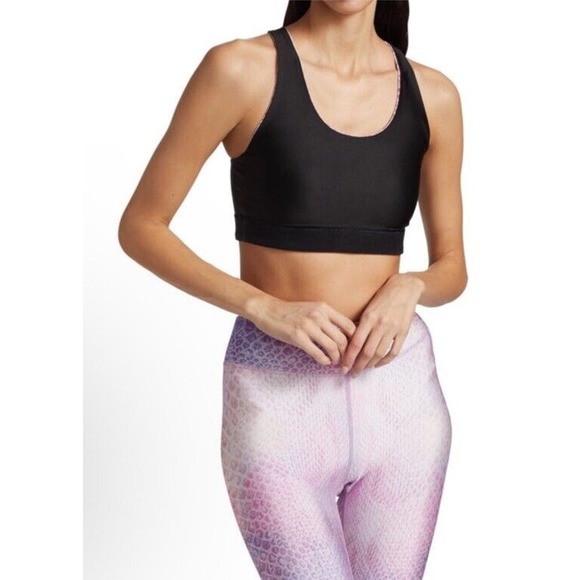 Terez Reversible Python Print Sports Bra, Small, Retail $85. NEW Without Tags. - Picture 3 of 7